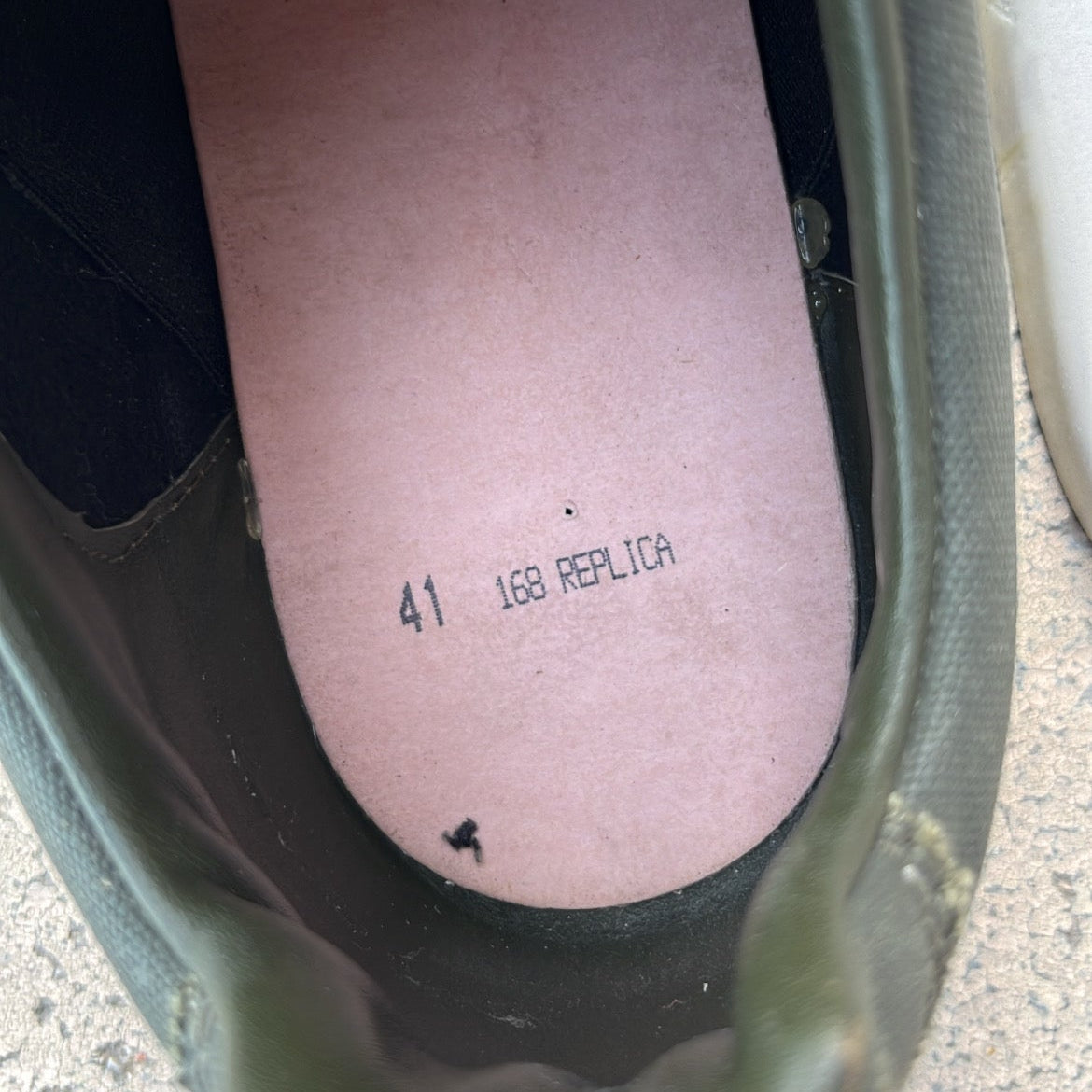 Maison Margiela GAT Distressed Canvas Green - EU41 / US8 / UK7