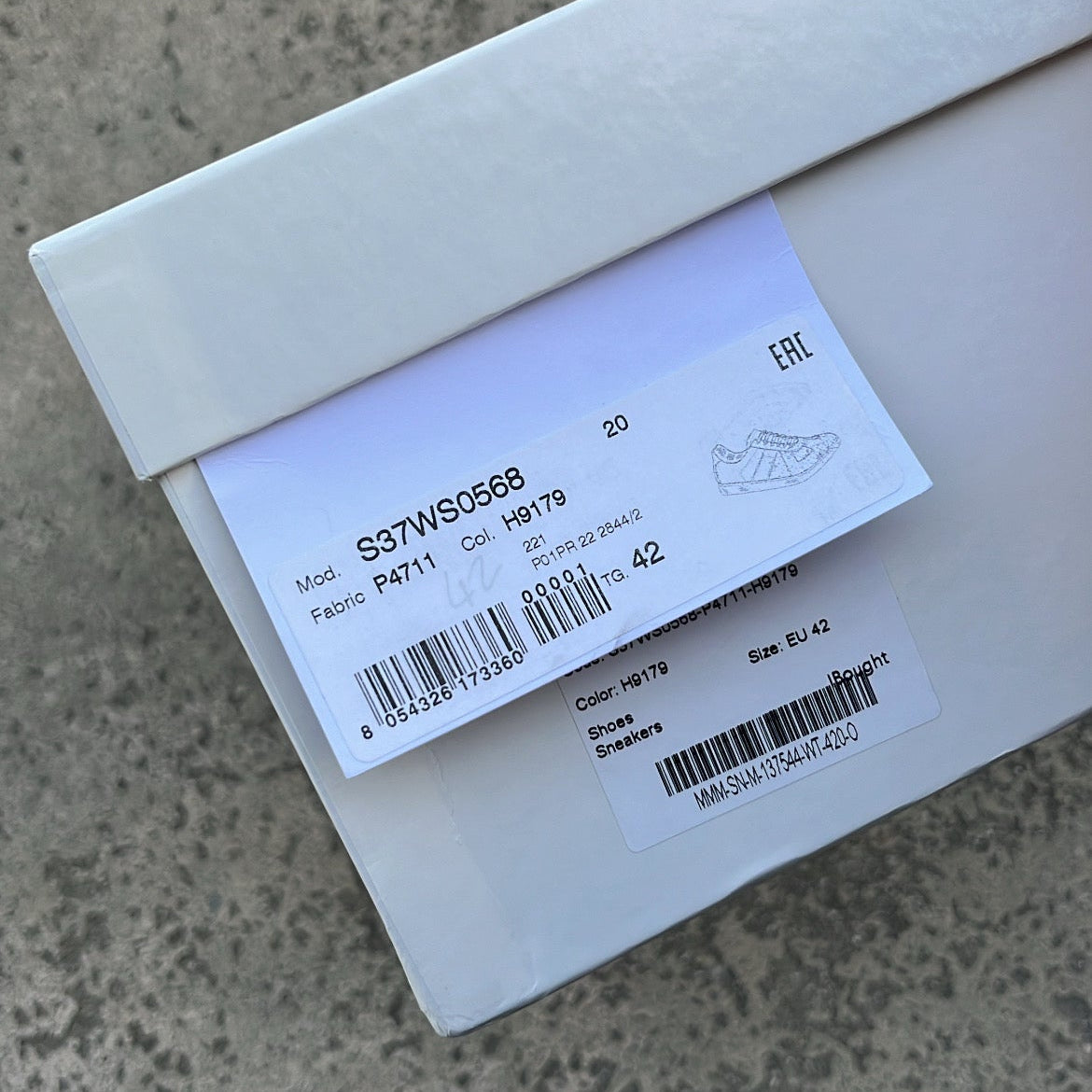Maison Margiela GAT Paint Splatter Oil Blue - EU42 / US8.5 / UK7.5