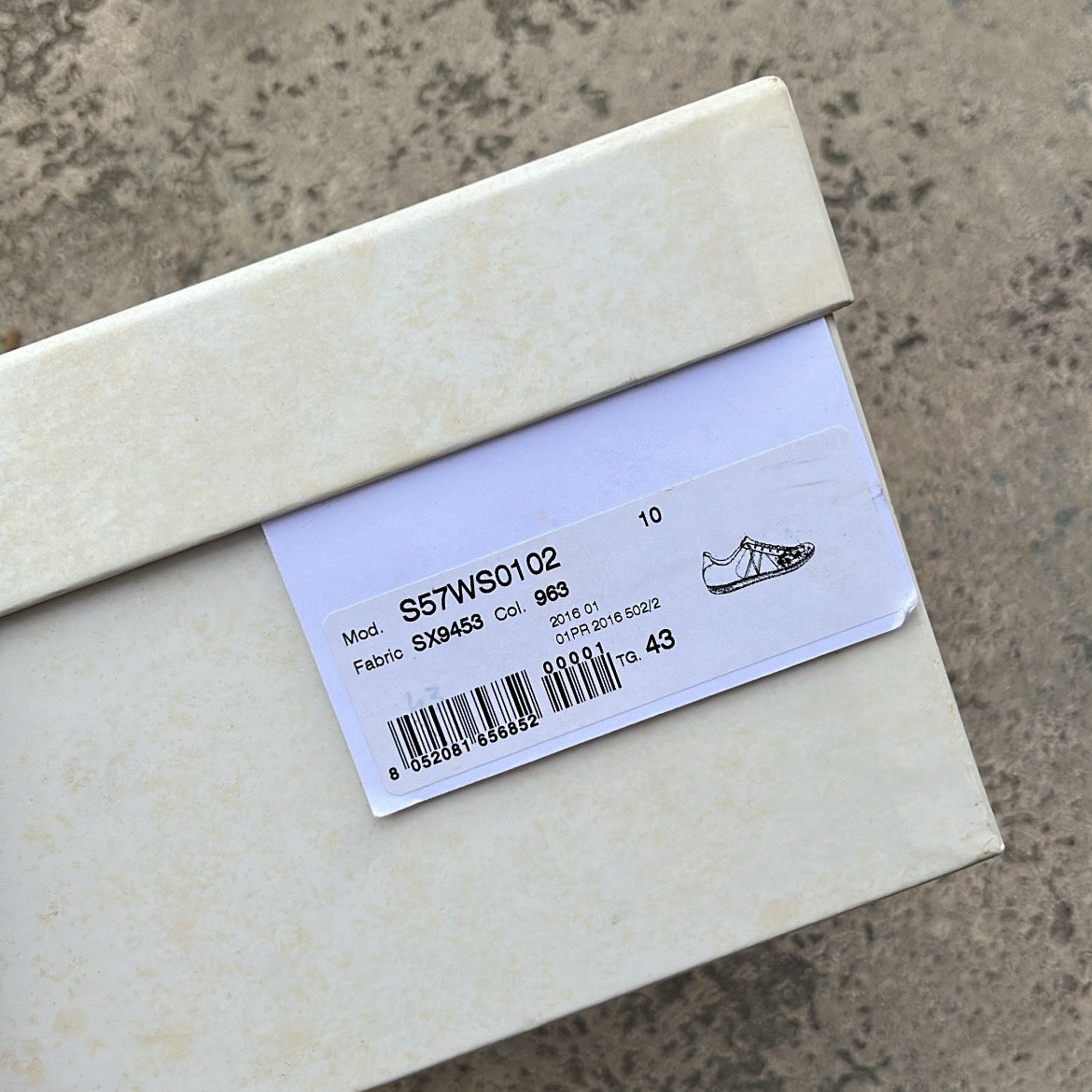 Maison Margiela GAT Paint Splatter Beige - EU43 / US9.5 / UK8.5