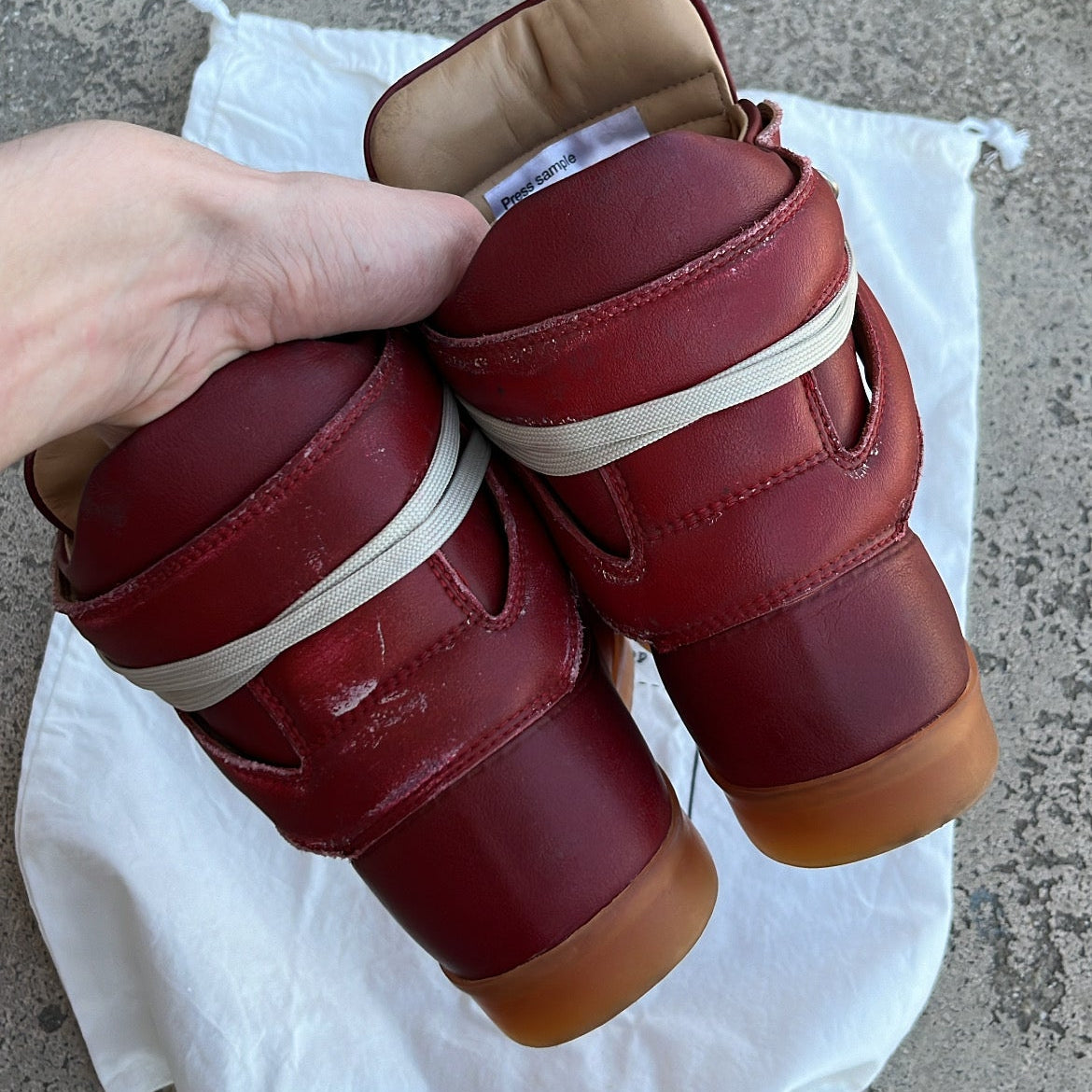 Maison Margiela x H&M High-Top Red - EU44 / US10.5 / UK9.5