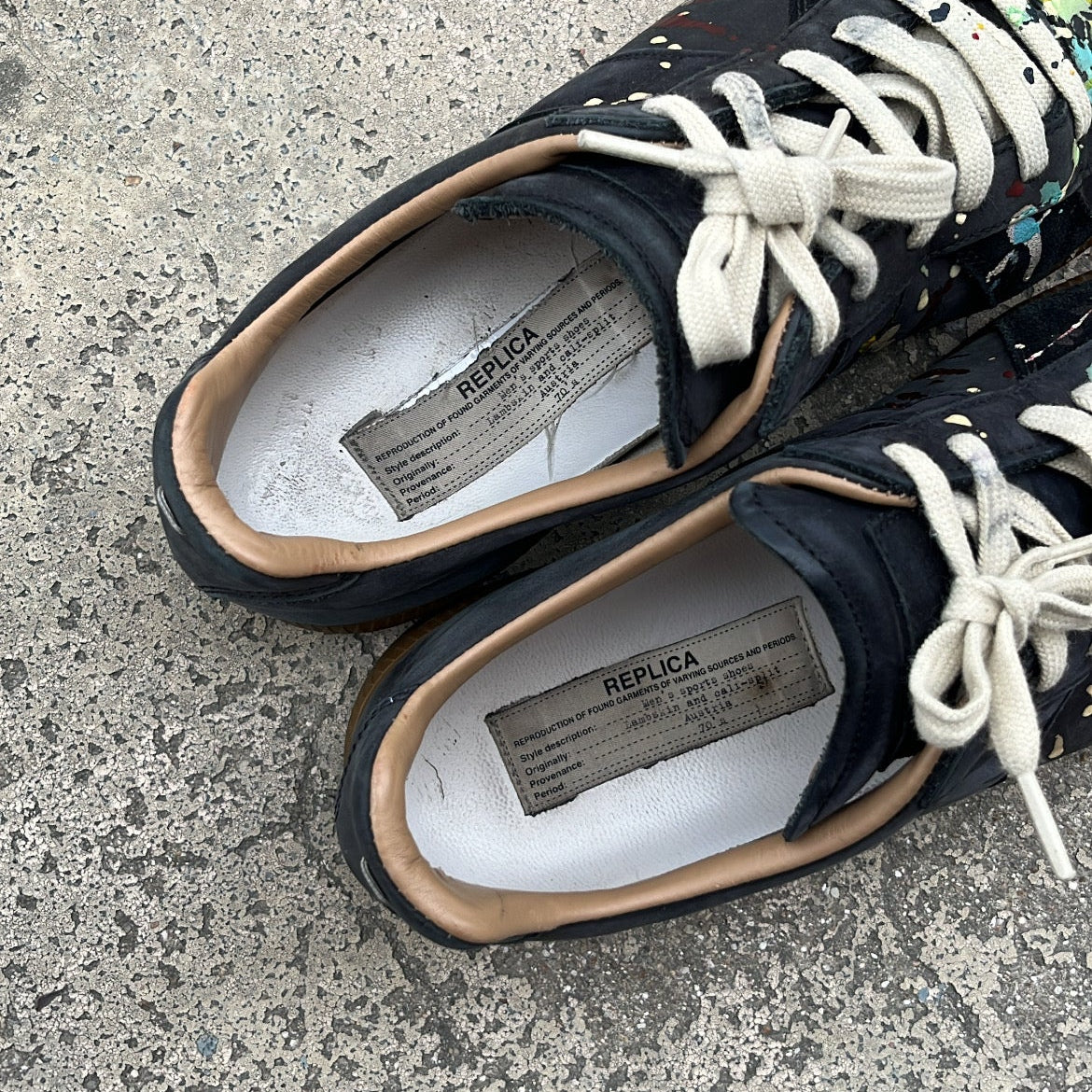 Maison Margiela GAT Paint Splatter Black - EU42 / US8.5 / UK7.5