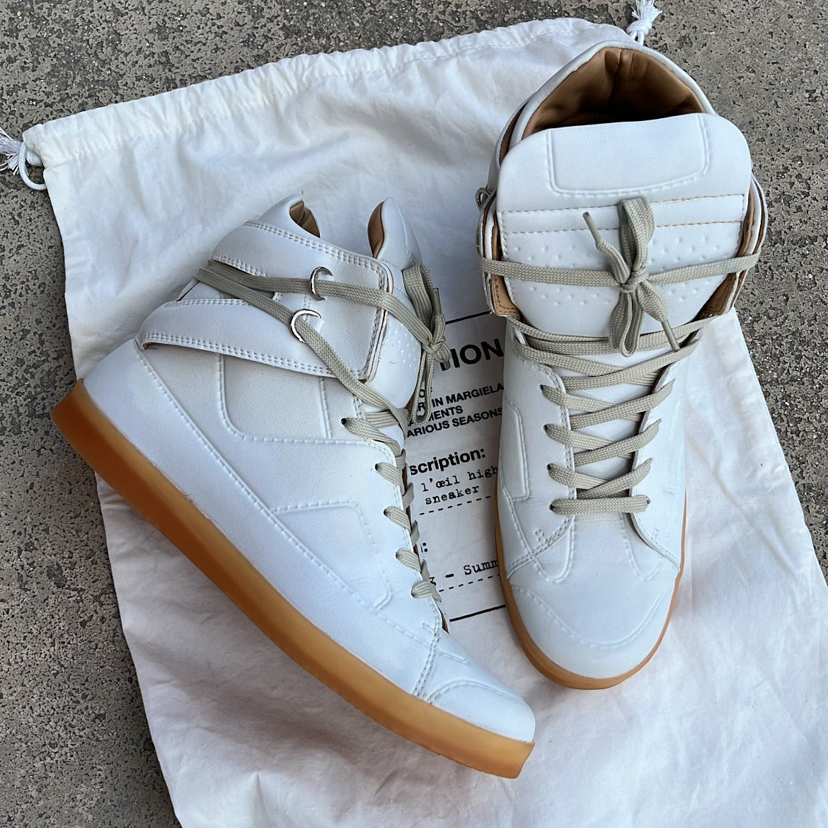 Maison Margiela x H&M High-Top White - EU43 / US10 / UK9