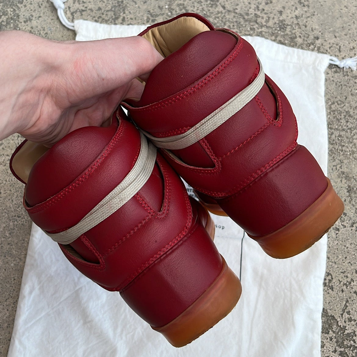Maison Margiela x H&M High-Top Red - EU42 / US8.5 / UK7.5