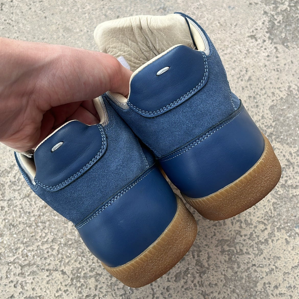Maison Margiela GAT Mid-Top Blue - EU41 / US8 / UK7