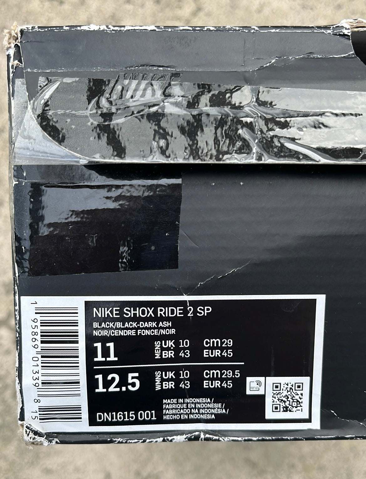 Shox Supreme Black - EU45 / US11 / UK10