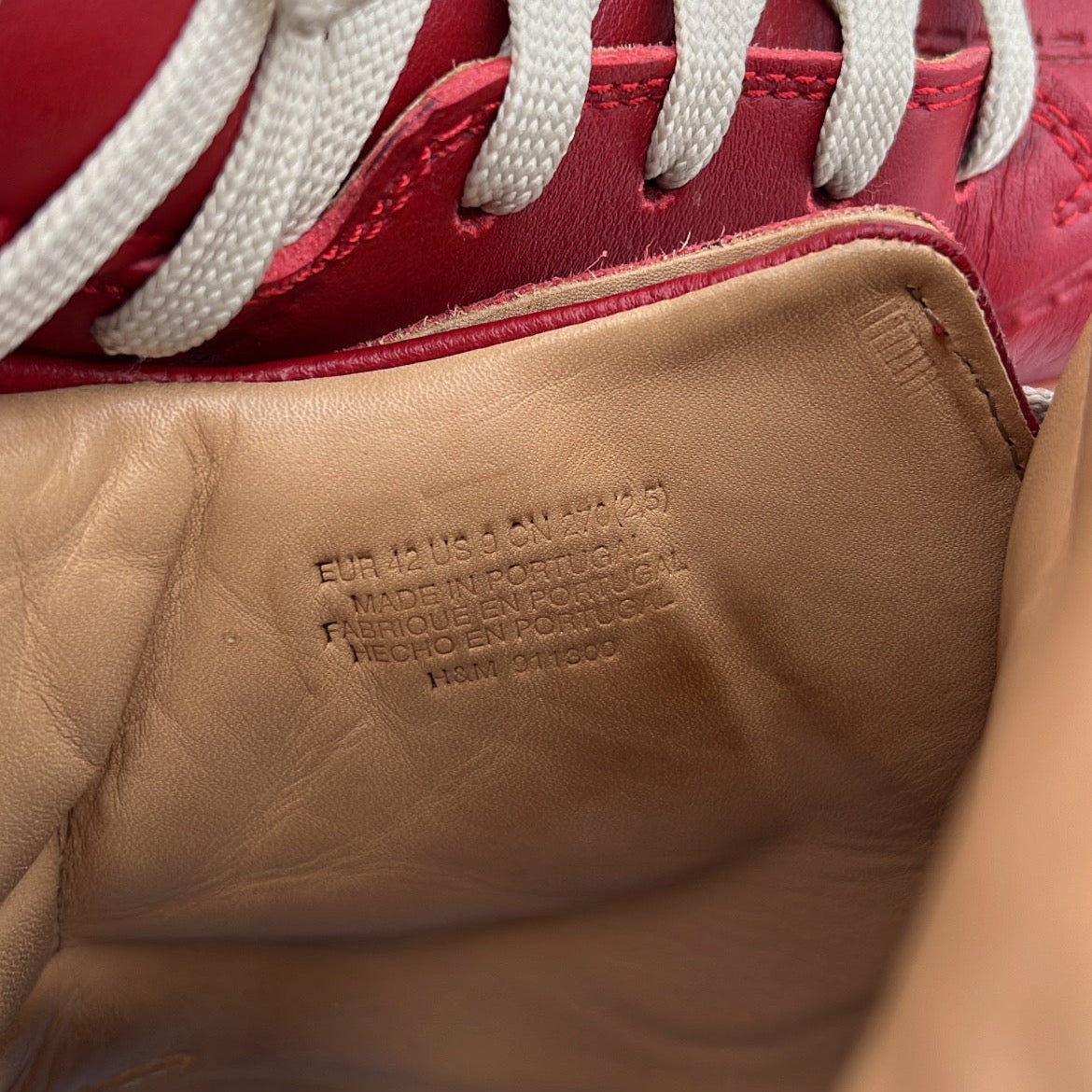Maison Margiela x H&M High-Top Red - EU42 / US8.5 / UK7.5