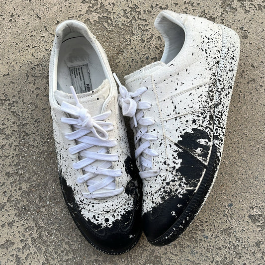 Maison Margiela GAT Paint White Black - EU42 / US8.5 / UK7.5