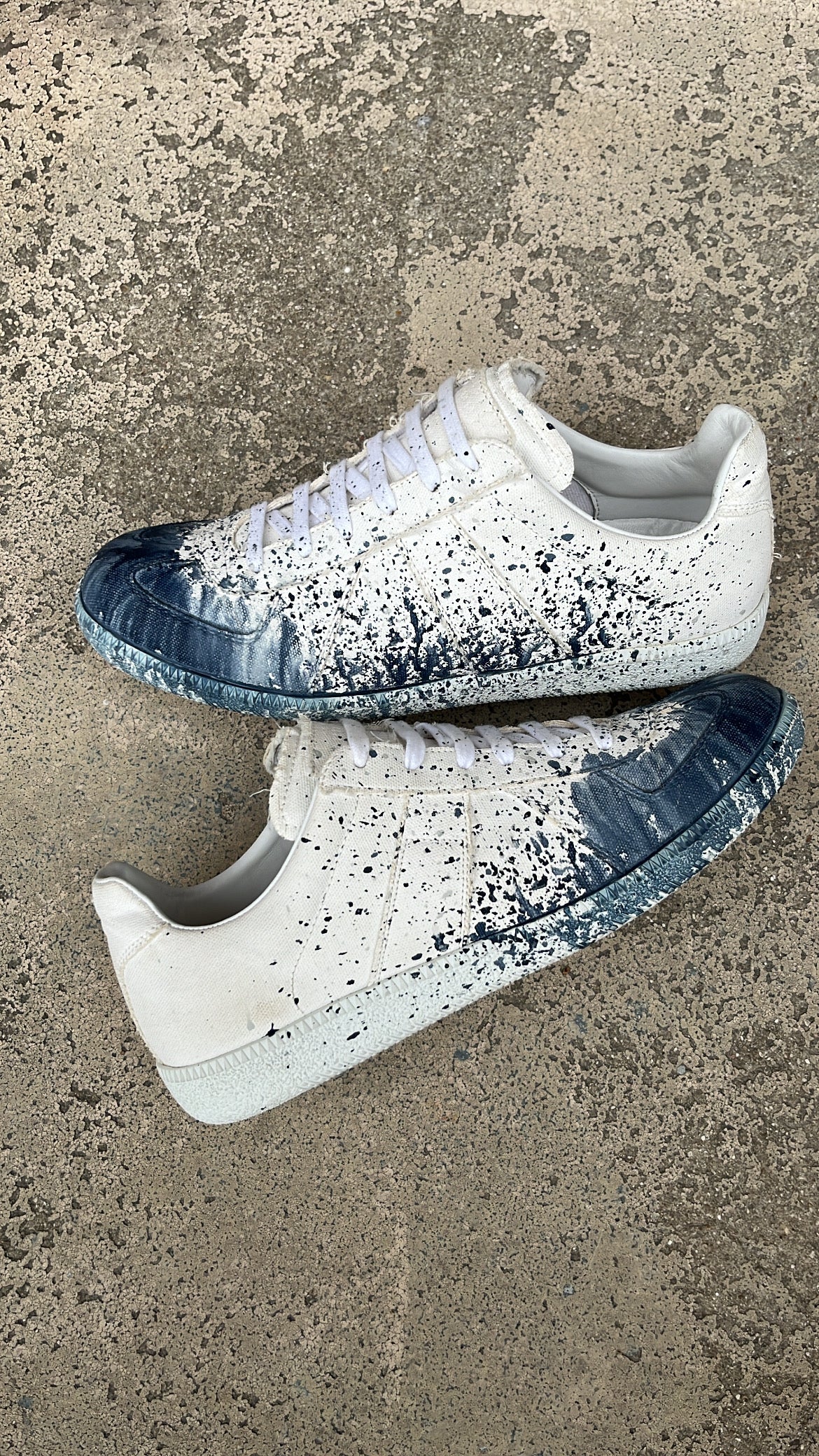 Maison Margiela GAT Paint Splatter Oil Blue - EU42 / US8.5 / UK7.5