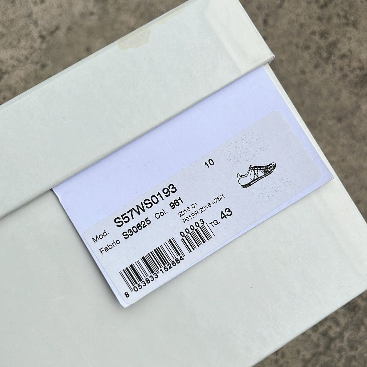 Maison Margiela GAT Paint Splatter White - EU43 / US9.5 / UK8.5