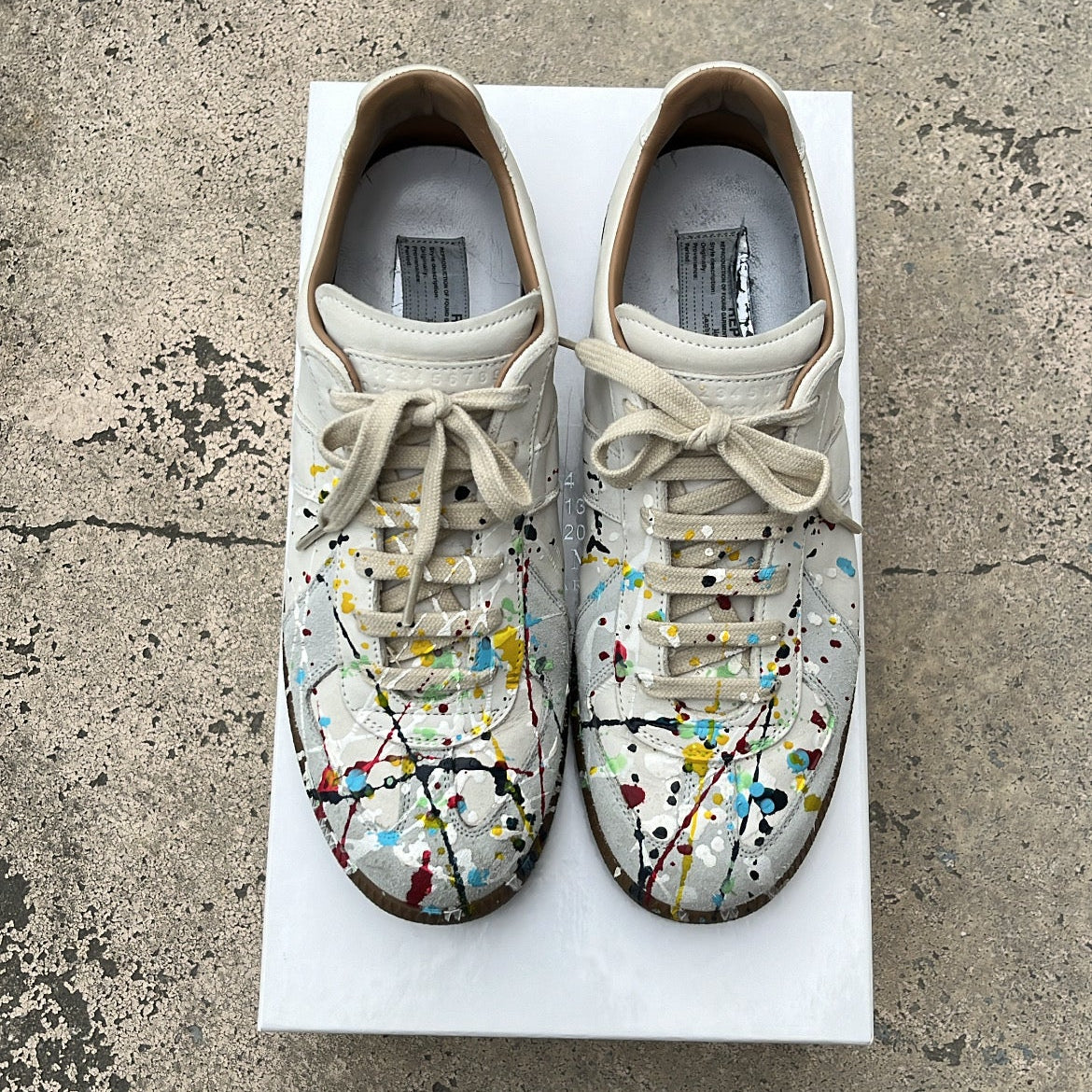 Maison Margiela GAT Paint Splatter Cream - EU40 / US7 / UK6