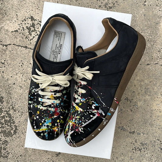 Maison Margiela GAT Paint Splatter Black - EU41 / US8 / UK7