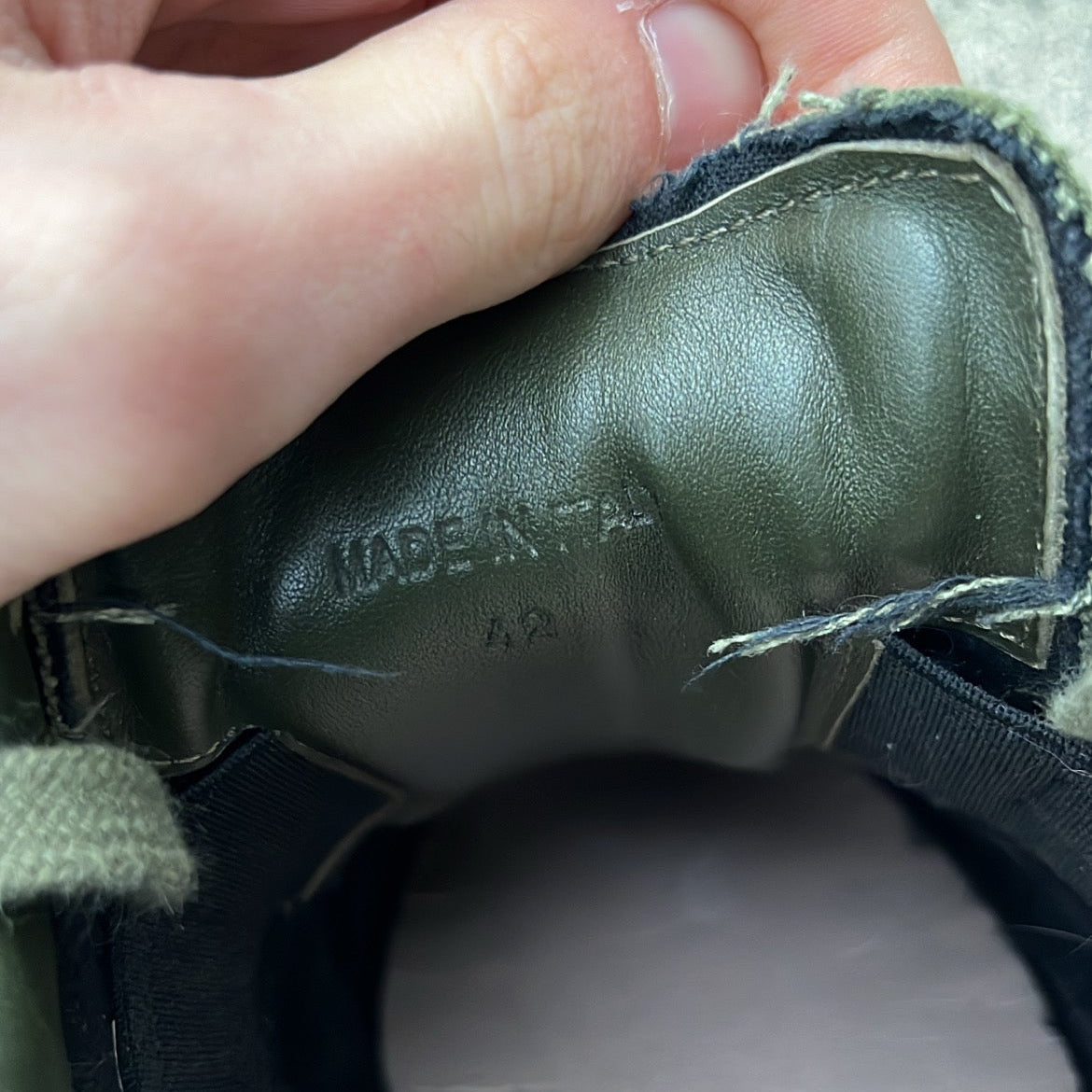 Maison Margiela GAT Distressed Canvas Green - EU42 / US8.5 / UK7.5