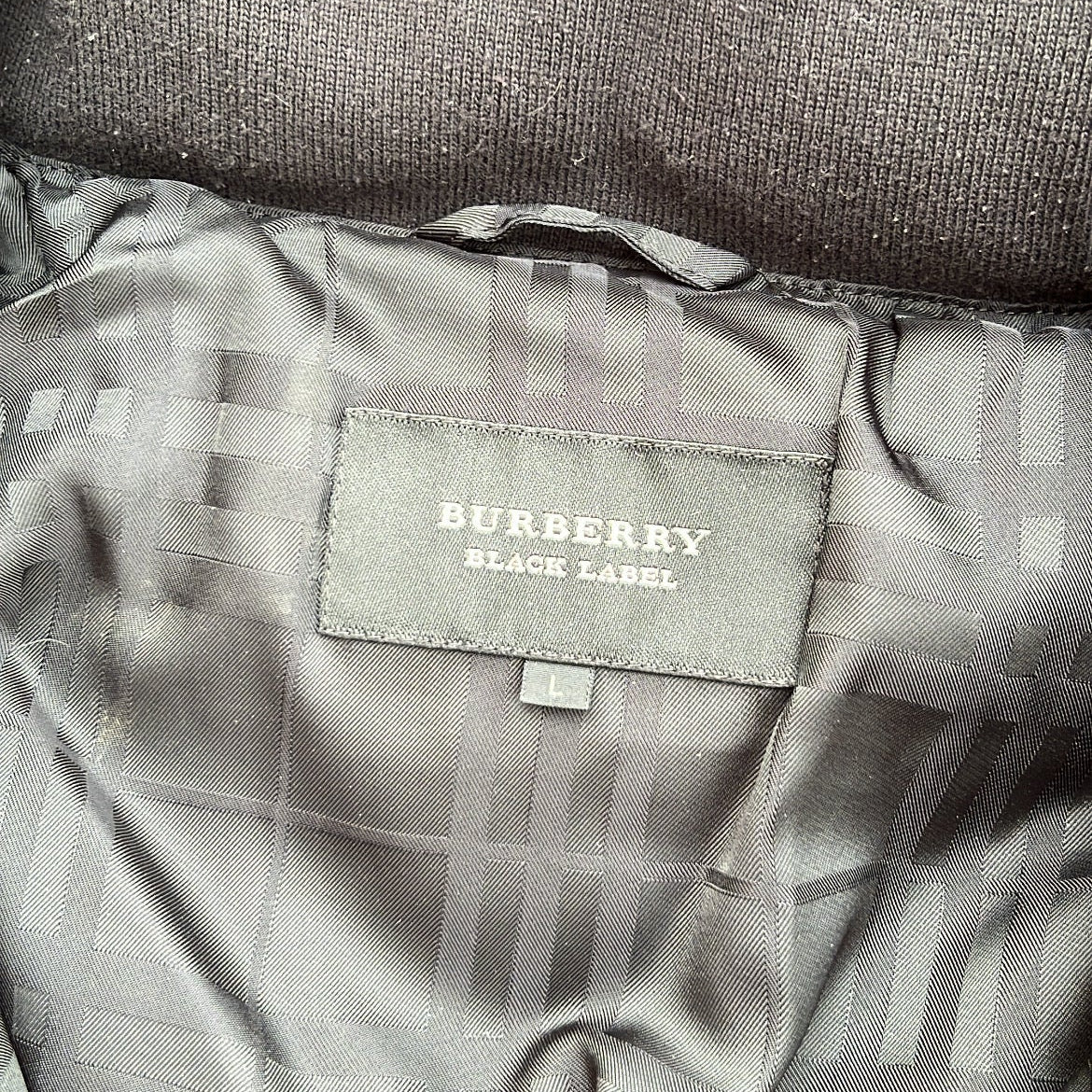 Burberry Black Label Glossy Black Jacket - L - 10th Years Anniversary