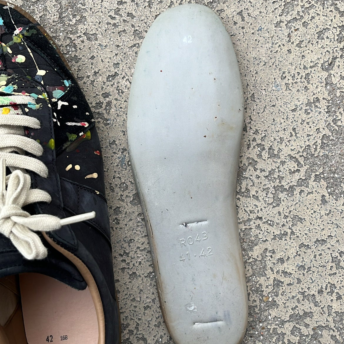 Maison Margiela GAT Paint Splatter Black - EU42 / US8.5 / UK7.5