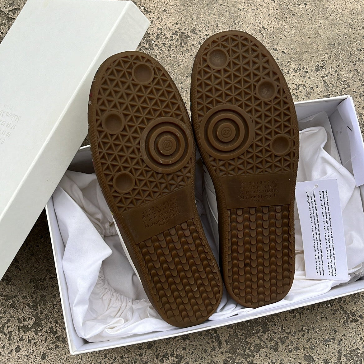 Maison Margiela GAT Paint Splatter White - EU43 / US9.5 / UK8.5