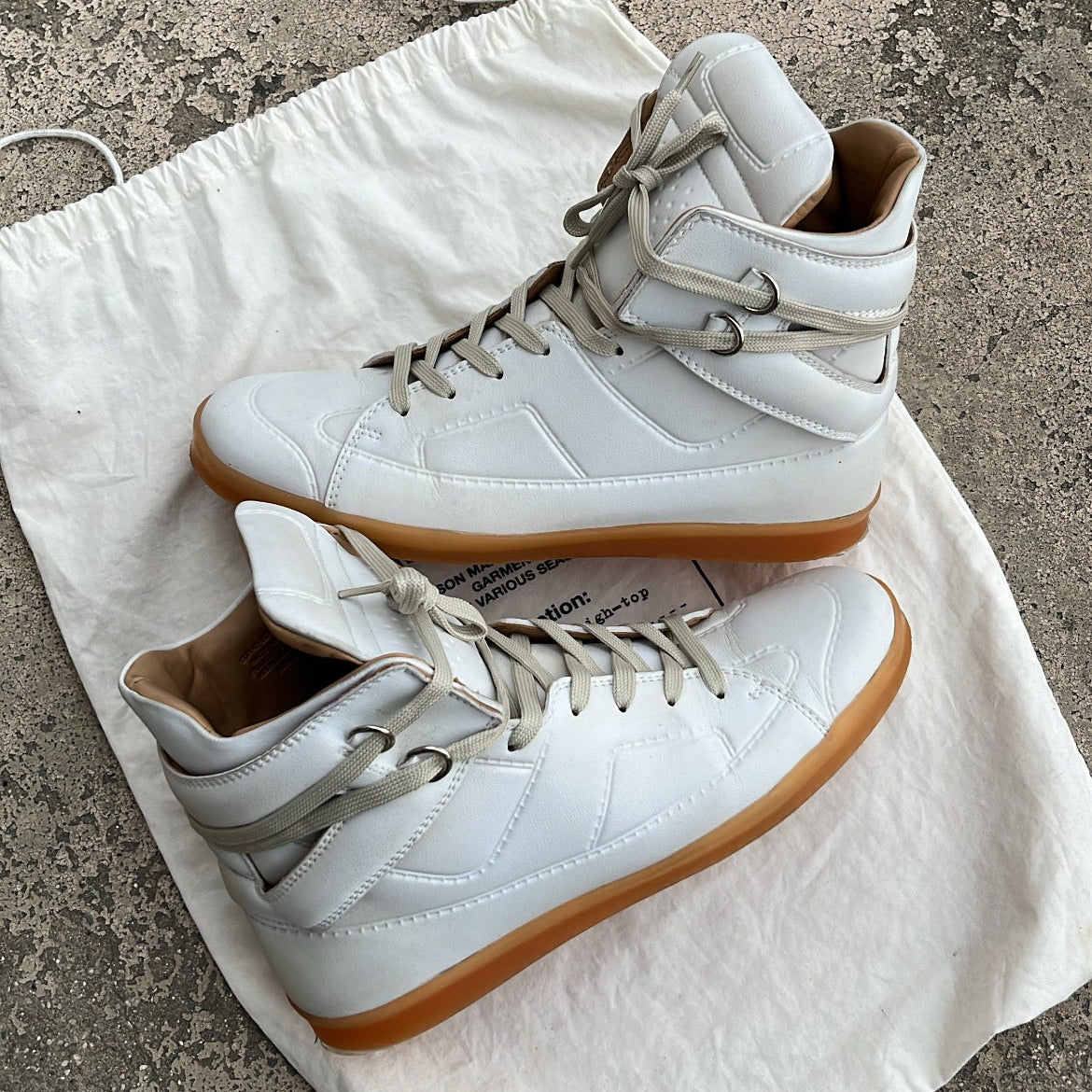 Maison Margiela x H&M High-Top White - EU42 / US9 / UK8