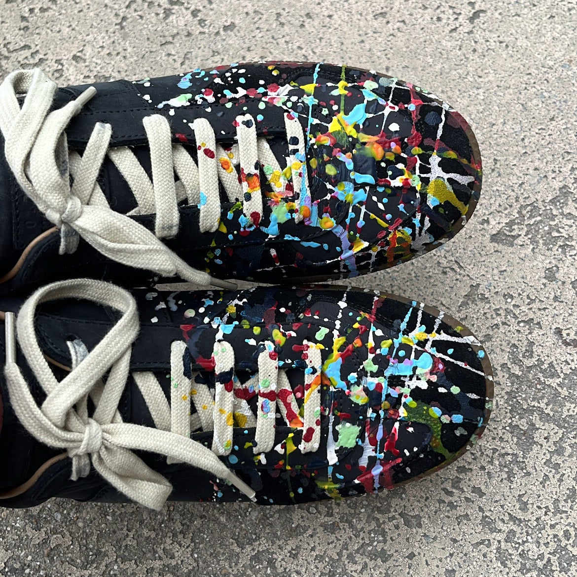 Maison Margiela GAT Paint Splatter Black - EU40 / US7 / UK6