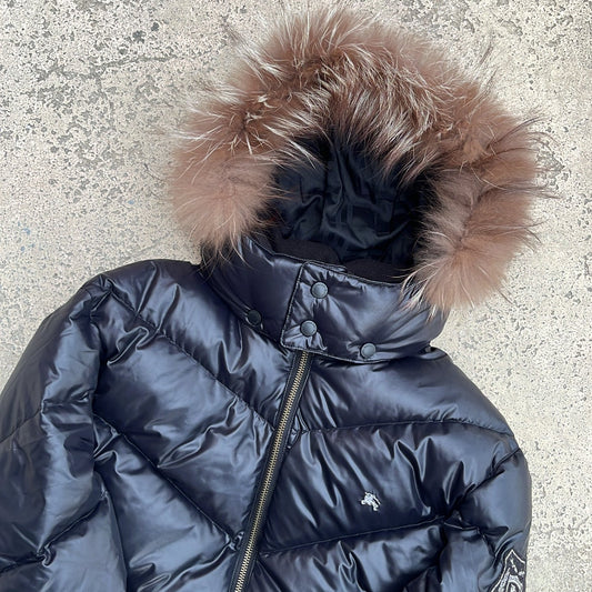 Burberry Black Label Glossy Black Jacket - L - 10th Years Anniversary