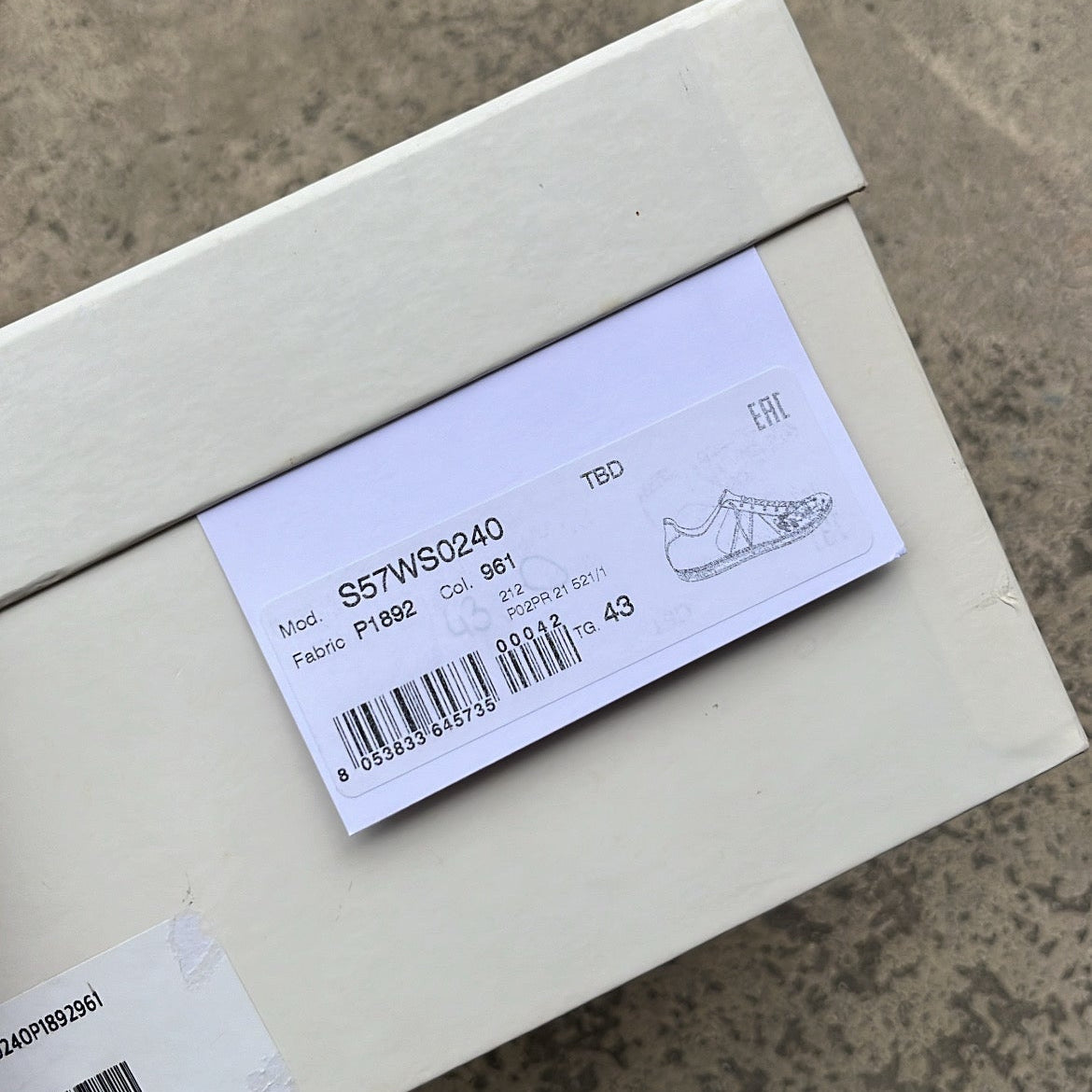 Maison Margiela GAT Paint Splatter White - EU43 / US9.5 / UK8.5