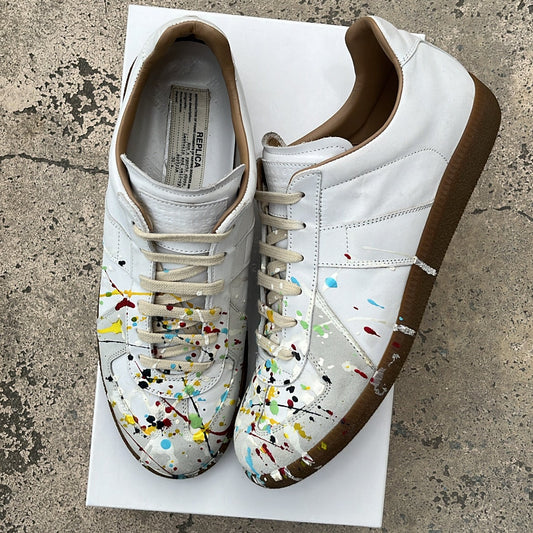 Maison Margiela GAT Paint Splatter White - EU42.5 / US9 / UK8