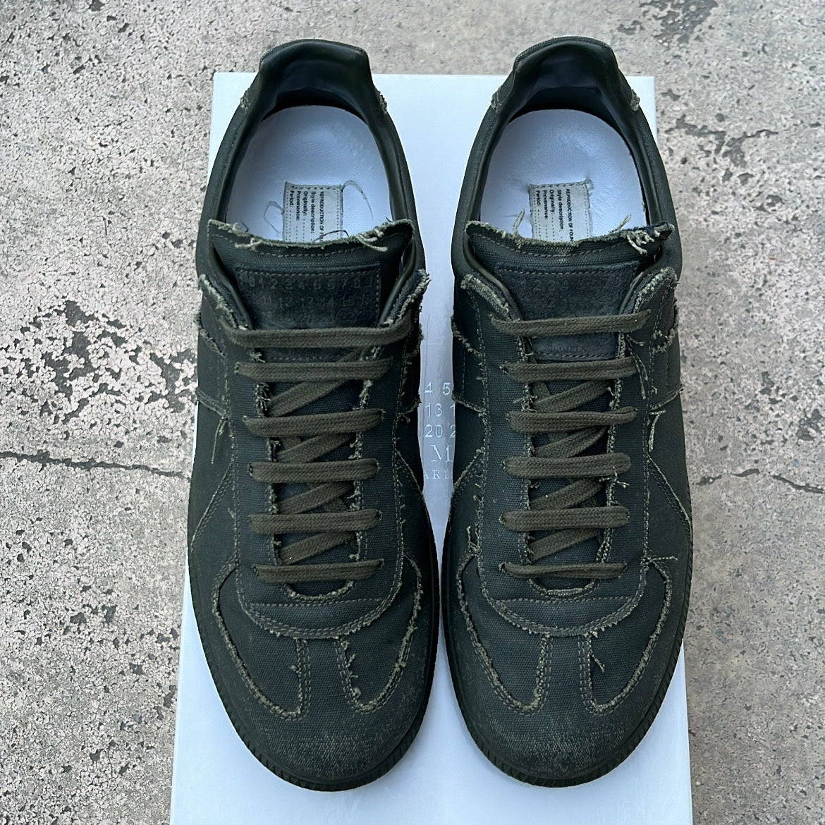 Maison Margiela GAT Distressed Canvas Green - EU42 / US8.5 / UK7.5