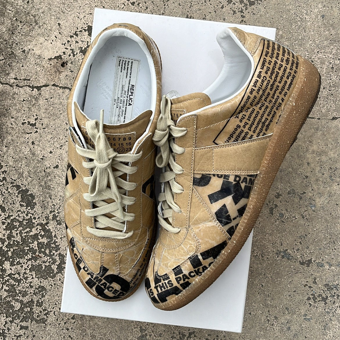 Maison Margiela GAT Newspaper Taped - EU43 / US9.5 / UK8.5