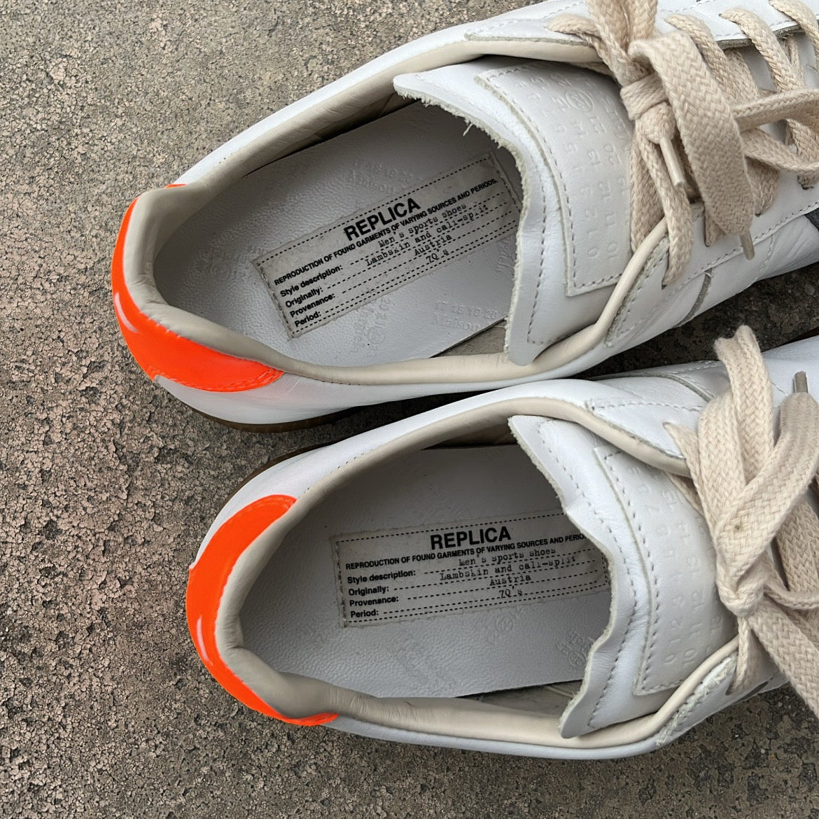 Maison Margiela GAT White Orange - EU42.5 / US9 / UK8
