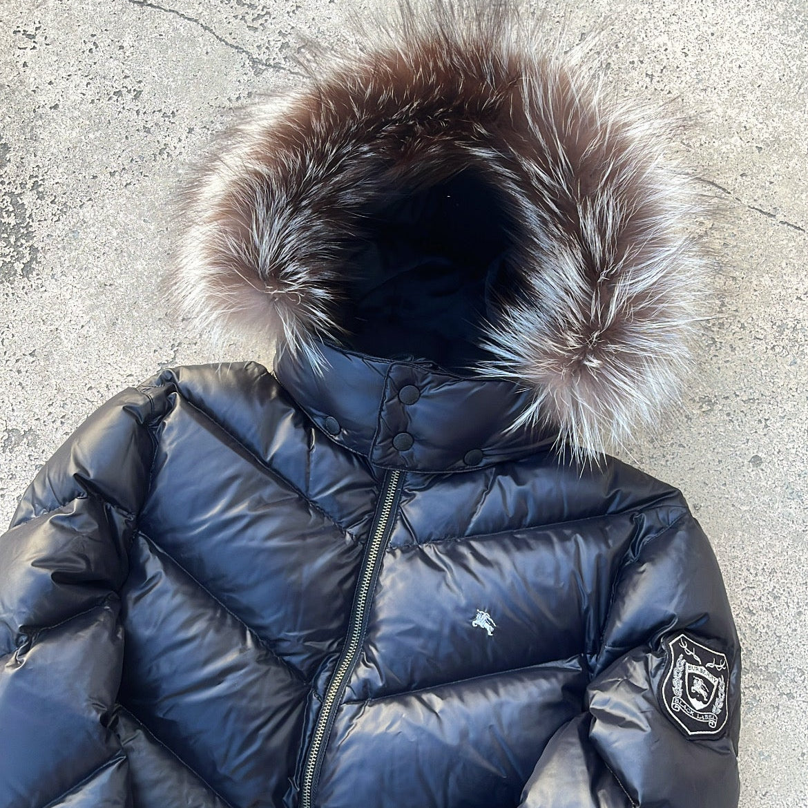 Burberry Black Label Glossy Black Jacket - M - 10th Years Anniversary