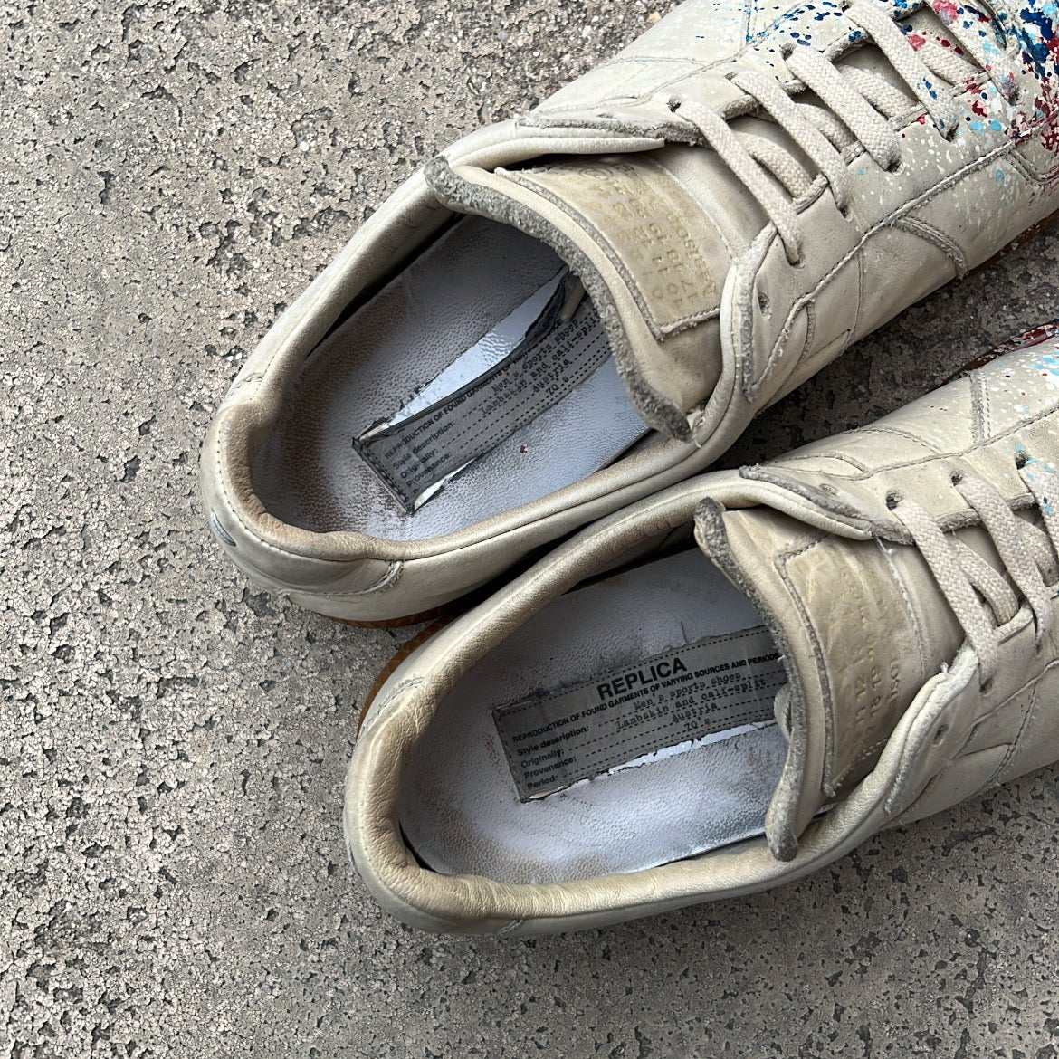 Maison Margiela GAT Paint Splatter Grey - EU43 / US9.5 / UK8.5