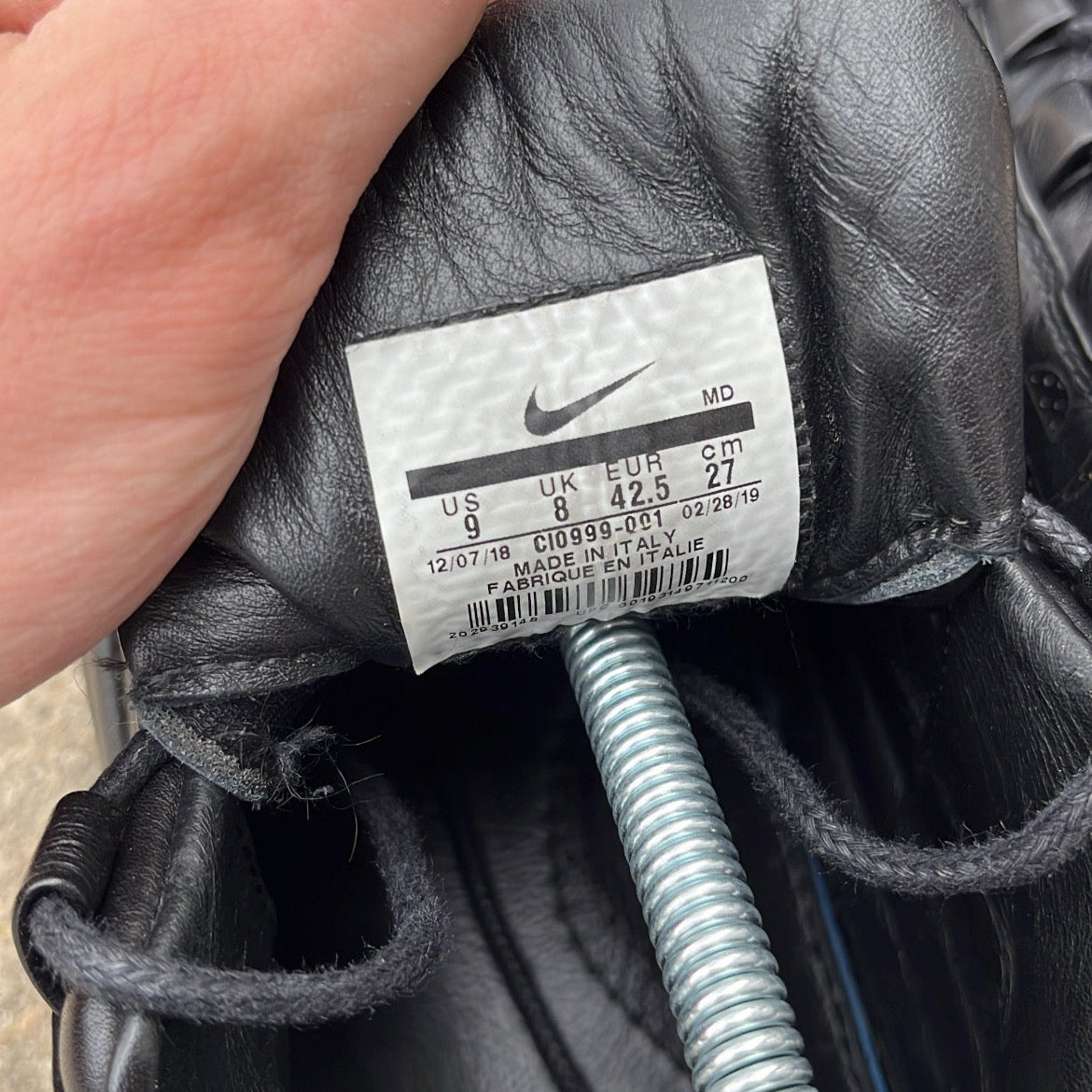 Air Max 95 Supreme Black - EU42.5 / US9 / UK8