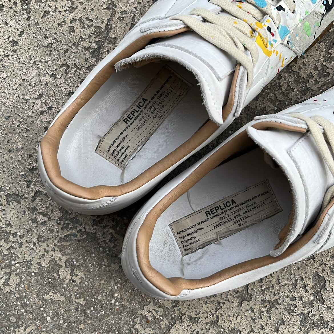 Maison Margiela GAT Paint Splatter White - EU43 / US9.5 / UK8.5