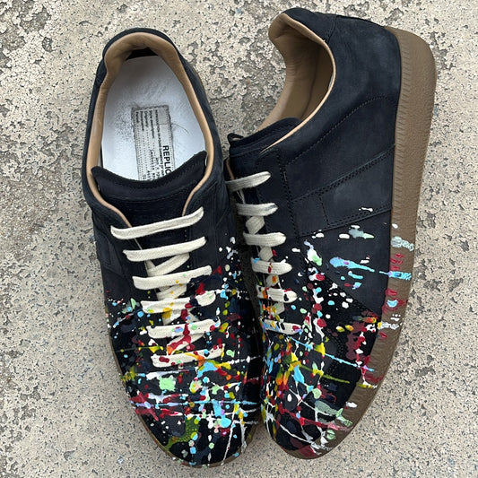 Maison Margiela GAT Paint Splatter Black - EU40 / US7 / UK6