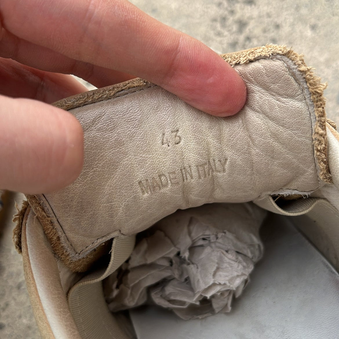 Maison Margiela GAT Paint Splatter Beige - EU43 / US9.5 / UK8.5